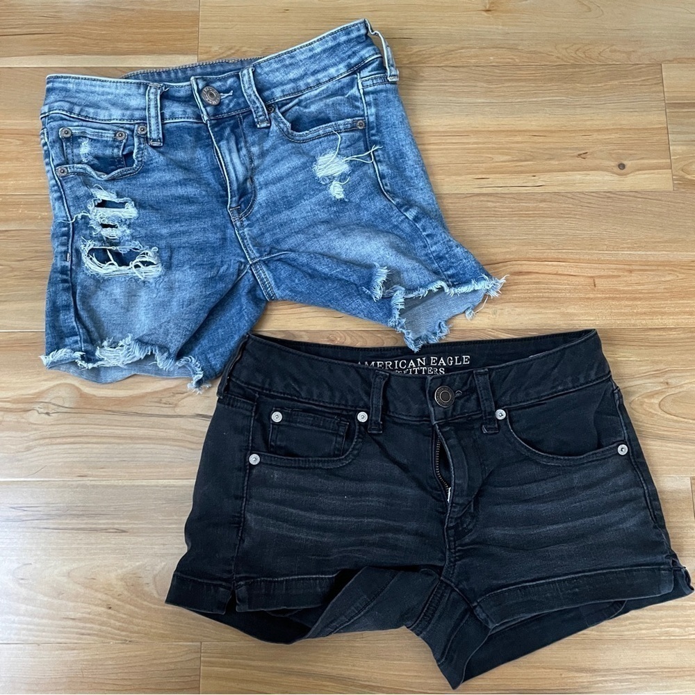 American Eagle set of 2 denim shorts